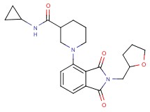 N-cyclopropyl-1-[1,3-dioxo-2-(tetrahydro-2-furanylmethyl)-2,3-dihydro-1H-isoindol-4-yl]-3-piperidinecarboxamide