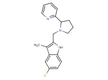 5-fluoro-3-methyl-2-{[2-(2-pyridinyl)-1-pyrrolidinyl]methyl}-1H-indole