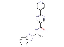 N-[1-(1H-benzimidazol-2-yl)ethyl]-2-pyridin-4-ylpyrimidine-5-carboxamide