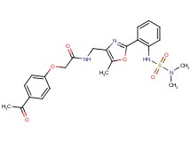 2-(4-acetylphenoxy)-N-{[2-(2-{[(dimethylamino)sulfonyl]amino}phenyl)-5-methyl-1,3-oxazol-4-yl]methyl}acetamide
