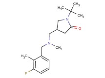 1-tert-butyl-4-{[(3-fluoro-2-methylbenzyl)(methyl)amino]methyl}pyrrolidin-2-one