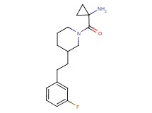 [1-({3-[2-(3-fluorophenyl)ethyl]-1-piperidinyl}carbonyl)cyclopropyl]amine hydrochloride