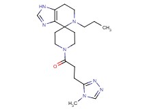 1'-[3-(4-methyl-4H-1,2,4-triazol-3-yl)propanoyl]-5-propyl-1,5,6,7-tetrahydrospiro[imidazo[4,5-c]pyridine-4,4'-piperidine]