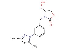 3-[3-(3,5-dimethyl-1H-pyrazol-1-yl)benzyl]-4-(hydroxymethyl)-1,3-oxazolidin-2-one