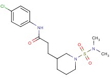 N-(4-chlorophenyl)-3-{1-[(dimethylamino)sulfonyl]piperidin-3-yl}propanamide