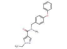 1-ethyl-N-methyl-N-(4-phenoxybenzyl)-1H-pyrazole-4-carboxamide