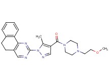2-(4-{[4-(2-methoxyethyl)-1-piperazinyl]carbonyl}-5-methyl-1H-pyrazol-1-yl)-5,6-dihydrobenzo[h]quinazoline