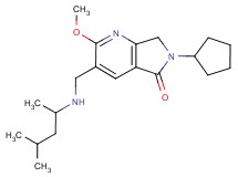 6-cyclopentyl-3-{[(1,3-dimethylbutyl)amino]methyl}-2-methoxy-6,7-dihydro-5H-pyrrolo[3,4-b]pyridin-5-one