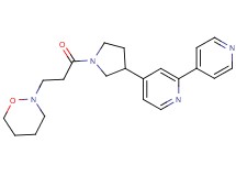 4-{1-[3-(1,2-oxazinan-2-yl)propanoyl]pyrrolidin-3-yl}-2,4'-bipyridine