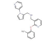 1-[2-(2-methylphenoxy)-3-pyridinyl]-N-{[1-(3-pyridinyl)-1H-pyrrol-2-yl]methyl}methanamine
