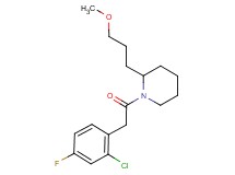 1-[(2-chloro-4-fluorophenyl)acetyl]-2-(3-methoxypropyl)piperidine