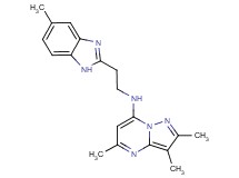 2,3,5-trimethyl-N-[2-(5-methyl-1H-benzimidazol-2-yl)ethyl]pyrazolo[1,5-a]pyrimidin-7-amine