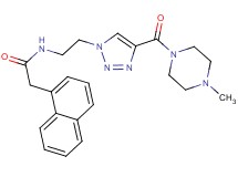 N-(2-{4-[(4-methyl-1-piperazinyl)carbonyl]-1H-1,2,3-triazol-1-yl}ethyl)-2-(1-naphthyl)acetamide