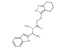 N-[1-(1H-indol-2-yl)ethyl]-N-methyl-3-(4,5,6,7-tetrahydro-2H-indazol-3-yl)propanamide