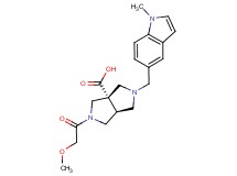 (3aS*,6aS*)-2-(methoxyacetyl)-5-[(1-methyl-1H-indol-5-yl)methyl]hexahydropyrrolo[3,4-c]pyrrole-3a(1H)-carboxylic acid
