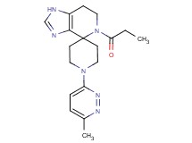 1'-(6-methylpyridazin-3-yl)-5-propionyl-1,5,6,7-tetrahydrospiro[imidazo[4,5-c]pyridine-4,4'-piperidine]