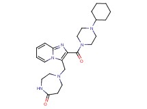 1-({2-[(4-cyclohexyl-1-piperazinyl)carbonyl]imidazo[1,2-a]pyridin-3-yl}methyl)-1,4-diazepan-5-one