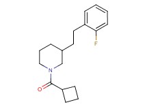1-(cyclobutylcarbonyl)-3-[2-(2-fluorophenyl)ethyl]piperidine