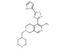 6-methyl-5-[5-(1H-pyrrol-2-yl)-1,2,4-oxadiazol-3-yl]-2-(tetrahydro-2H-pyran-4-ylmethyl)-1,2,3,4-tetrahydro-2,7-naphthyridine