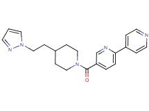 5-({4-[2-(1H-pyrazol-1-yl)ethyl]piperidin-1-yl}carbonyl)-2,4'-bipyridine