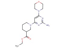 ethyl 1-(2-amino-6-morpholin-4-ylpyrimidin-4-yl)piperidine-3-carboxylate