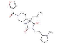 5-[1-(3-furoyl)-4-piperidinyl]-3-[2-(1-methyl-2-pyrrolidinyl)ethyl]-5-propyl-2,4-imidazolidinedione