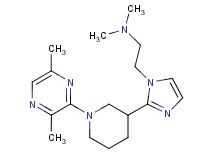 (2-{2-[1-(3,6-dimethyl-2-pyrazinyl)-3-piperidinyl]-1H-imidazol-1-yl}ethyl)dimethylamine