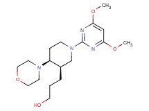 3-[(3R*,4S*)-1-(4,6-dimethoxypyrimidin-2-yl)-4-morpholin-4-ylpiperidin-3-yl]propan-1-ol