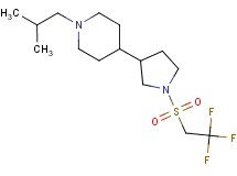 1-isobutyl-4-{1-[(2,2,2-trifluoroethyl)sulfonyl]-3-pyrrolidinyl}piperidine