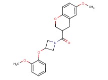 1-[(6-methoxy-3,4-dihydro-2H-chromen-3-yl)carbonyl]-3-(2-methoxyphenoxy)azetidine