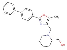 (1-{[2-(4-biphenylyl)-5-methyl-1,3-oxazol-4-yl]methyl}-2-piperidinyl)methanol