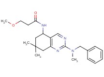 N-{2-[benzyl(methyl)amino]-7,7-dimethyl-5,6,7,8-tetrahydro-5-quinazolinyl}-3-methoxypropanamide
