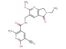 5-cyano-N-[(6-ethyl-2-methoxy-5-oxo-6,7-dihydro-5H-pyrrolo[3,4-b]pyridin-3-yl)methyl]-6-hydroxy-2-methylnicotinamide