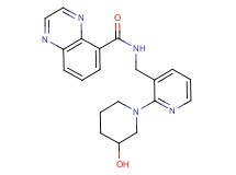 N-{[2-(3-hydroxy-1-piperidinyl)-3-pyridinyl]methyl}-5-quinoxalinecarboxamide