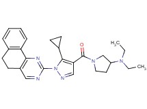1-{[5-cyclopropyl-1-(5,6-dihydrobenzo[h]quinazolin-2-yl)-1H-pyrazol-4-yl]carbonyl}-N,N-diethyl-3-pyrrolidinamine