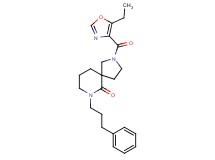 2-[(5-ethyl-1,3-oxazol-4-yl)carbonyl]-7-(3-phenylpropyl)-2,7-diazaspiro[4.5]decan-6-one