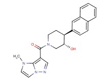 (3S*,4S*)-1-[(1-methyl-1H-imidazo[1,2-b]pyrazol-7-yl)carbonyl]-4-(2-naphthyl)piperidin-3-ol
