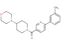 4-(1-{[6-(3-methylphenyl)pyridin-3-yl]carbonyl}piperidin-4-yl)morpholine