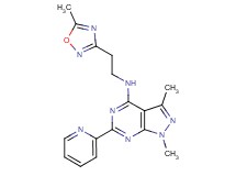 1,3-dimethyl-N-[2-(5-methyl-1,2,4-oxadiazol-3-yl)ethyl]-6-(2-pyridinyl)-1H-pyrazolo[3,4-d]pyrimidin-4-amine