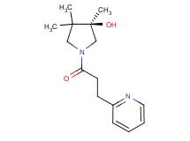 (3R)-3,4,4-trimethyl-1-[3-(2-pyridinyl)propanoyl]-3-pyrrolidinol