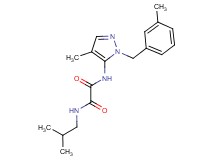 N-isobutyl-N'-[4-methyl-1-(3-methylbenzyl)-1H-pyrazol-5-yl]ethanediamide