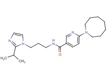 6-azocan-1-yl-N-[3-(2-isopropyl-1H-imidazol-1-yl)propyl]nicotinamide