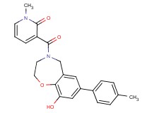 3-{[9-hydroxy-7-(4-methylphenyl)-2,3-dihydro-1,4-benzoxazepin-4(5H)-yl]carbonyl}-1-methylpyridin-2(1H)-one