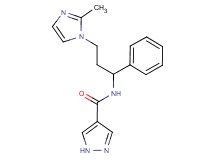 N-[3-(2-methyl-1H-imidazol-1-yl)-1-phenylpropyl]-1H-pyrazole-4-carboxamide