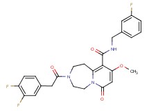 3-[(3,4-difluorophenyl)acetyl]-N-(3-fluorobenzyl)-9-methoxy-7-oxo-1,2,3,4,5,7-hexahydropyrido[1,2-d][1,4]diazepine-10-carboxamide