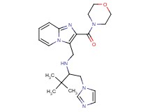1-(1H-imidazol-1-yl)-3,3-dimethyl-N-{[2-(4-morpholinylcarbonyl)imidazo[1,2-a]pyridin-3-yl]methyl}-2-butanamine