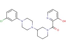 2-({3-[4-(3-chlorophenyl)-1-piperazinyl]-1-piperidinyl}carbonyl)-3-pyridinol