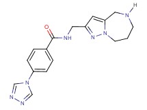 N-(5,6,7,8-tetrahydro-4H-pyrazolo[1,5-a][1,4]diazepin-2-ylmethyl)-4-(4H-1,2,4-triazol-4-yl)benzamide hydrochloride