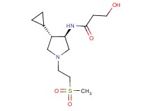 N-{rel-(3R,4S)-4-cyclopropyl-1-[2-(methylsulfonyl)ethyl]-3-pyrrolidinyl}-3-hydroxypropanamide hydrochloride