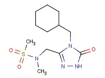 N-{[4-(cyclohexylmethyl)-5-oxo-4,5-dihydro-1H-1,2,4-triazol-3-yl]methyl}-N-methylmethanesulfonamide